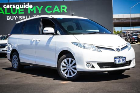 White 2019 Toyota Tarago Wagon Gli