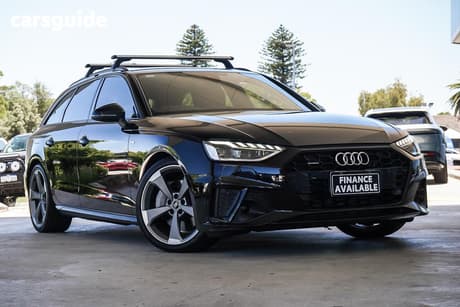 Black 2022 Audi A4 Wagon Avant 45 Tfsi Quat S Line Mhev