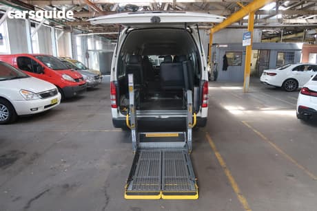 White 2011 Toyota HiAce Bus Commuter