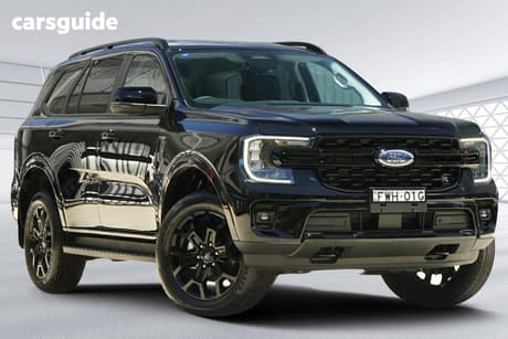 Black 2025 Ford Everest Wagon Sport (Rwd)