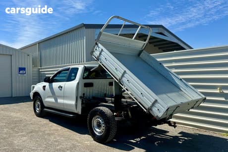 White 2016 Ford Ranger Ute Tray PX MKII XL CAB CHASSIS SUPER CAB 4DR SPTS AUTO 6SP, 4X4 1272KG 3.2DT (JUL)