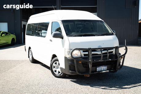 White 2011 Toyota HiAce Bus Commuter