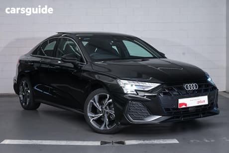 Black 2024 Audi A3 Sedan 35 Tfsi S Line (Mhev)