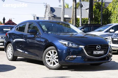 Blue 2018 Mazda 3 Sedan Touring