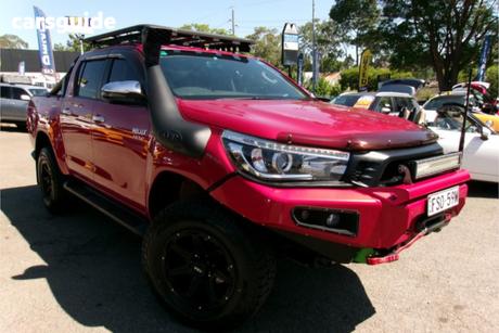 Red 2018 Toyota Hilux Dual Cab Utility Sr5+ (4X4)