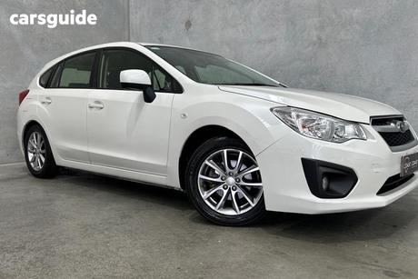White 2014 Subaru Impreza Hatchback 2.0I Luxury Limited Edition