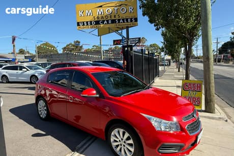 Red 2016 Holden Cruze Hatchback Equipe
