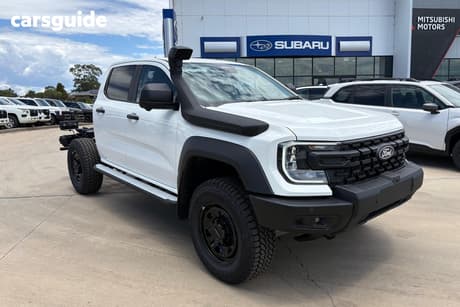 White 2025 Ford Ranger Dual Cab Chassis Super Duty (4X4)