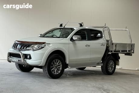 White 2017 Mitsubishi Triton Dual Cab Utility Gls (4X4)