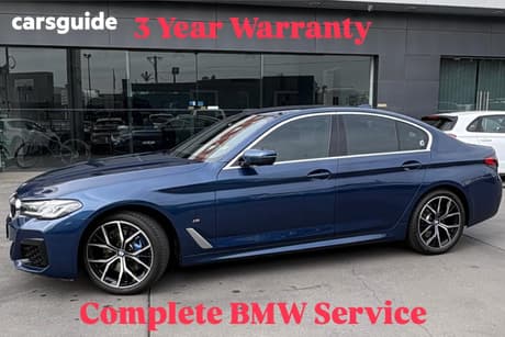 Blue 2022 BMW 530D Sedan M Sport Lci