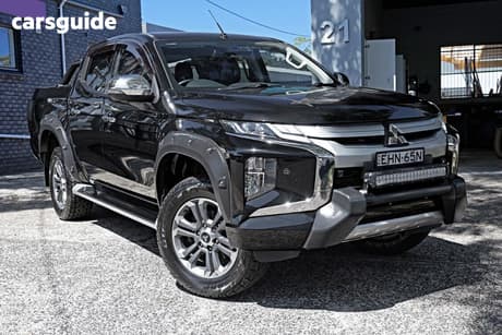 Black 2020 Mitsubishi Triton Double Cab Pick Up Gls (4X4) Premium