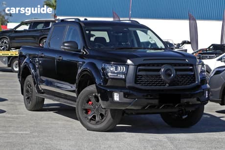 Black 2025 GWM Cannon Alpha Dual Cab Utility Ultra Phev (4X4)