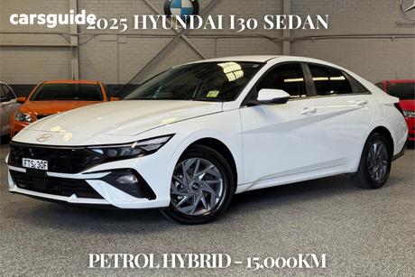 White 2025 Hyundai I30 Sedan Hev 1.6P Dct