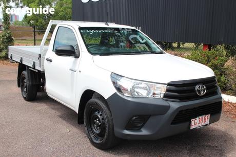 White 2017 Toyota Hilux Cab Chassis Workmate