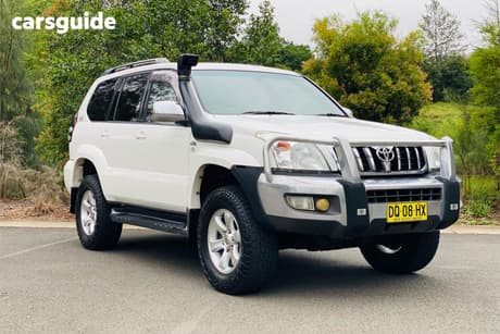 White 2008 Toyota Landcruiser Prado Wagon Gxl (4X4)