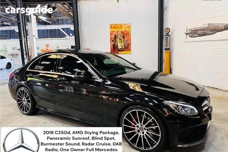 Black 2018 Mercedes-Benz C250 Sedan D