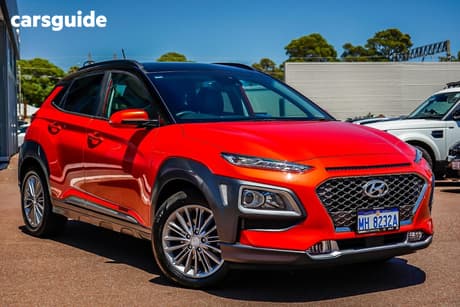 Orange 2018 Hyundai Kona Wagon Elite