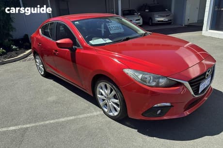 Red 2014 Mazda 3 Sedan Sp25