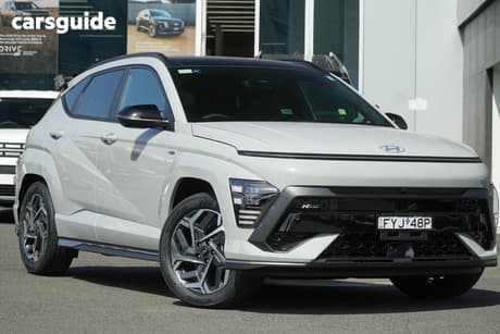 Grey 2025 Hyundai Kona Wagon Hybrid Premium N Line