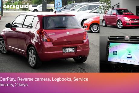 Red 2008 Suzuki Swift Hatchback