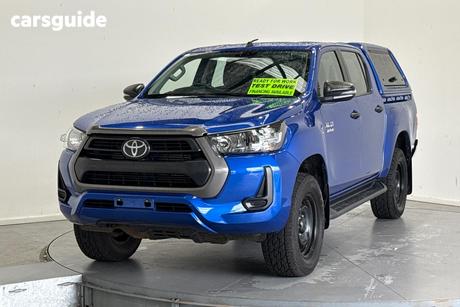 Blue 2021 Toyota Hilux Double Cab Pick Up Sr Hi-Rider