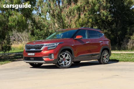 Orange 2020 Kia Seltos Wagon Gt Line (Awd) (Two-Tone)