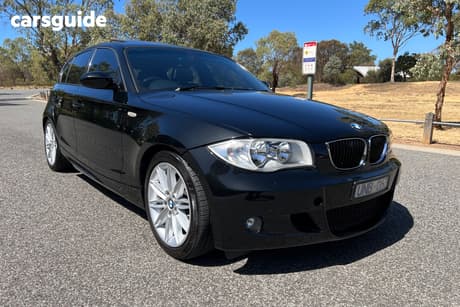 Black 2007 BMW 120I Hatchback