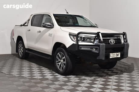 White 2018 Toyota Hilux Dual Cab Utility Sr5 (4X4)