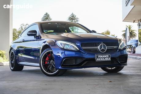 Blue 2017 Mercedes-Benz C63 Coupe S