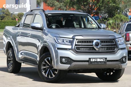 Silver 2025 GWM Cannon Dual Cab Utility Ultra (4X4)