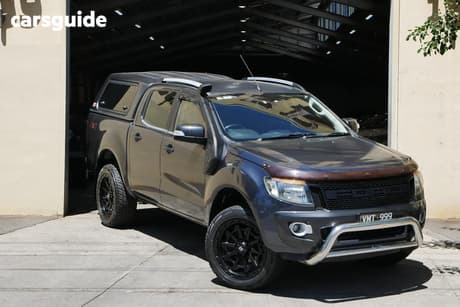 Grey 2012 Ford Ranger Crew Cab Utility Wildtrak 3.2 (4X4)