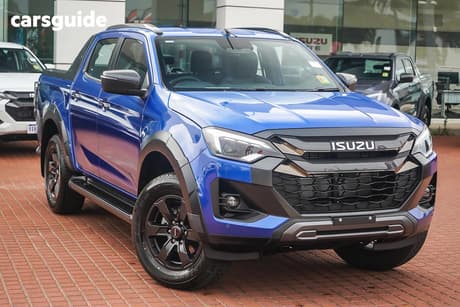 Blue 2025 Isuzu D-MAX Crew Cab Utility X-Terrain (4X4)