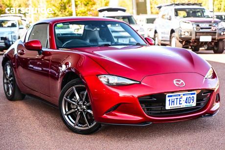 Red 2021 Mazda MX-5 Convertible Rf Gt