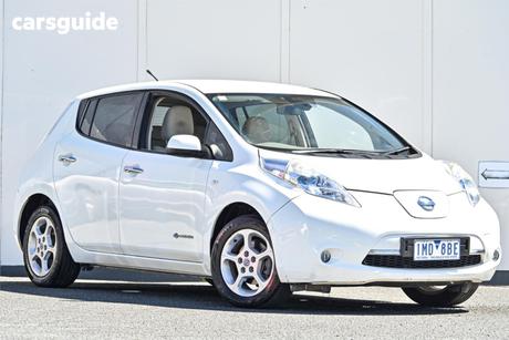 White 2012 Nissan Leaf Hatchback