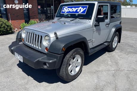 Silver 2010 Jeep Wrangler Softtop Sport (4X4)