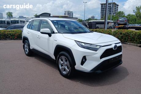 White 2024 Toyota RAV4 Wagon Gx (Awd) Hybrid