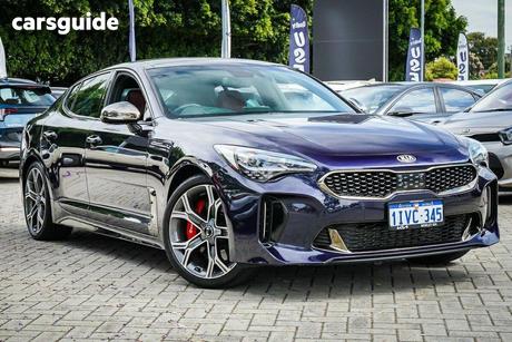 Blue 2020 Kia Stinger Sedan Gt (Black Leather)