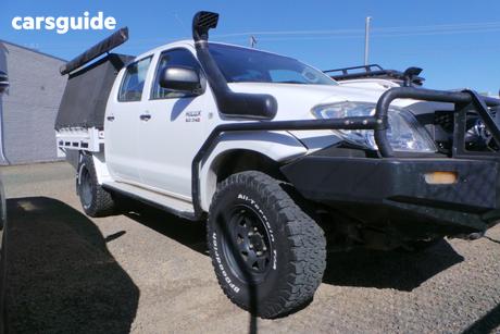 White 2010 Toyota Hilux Dual Cab Pick-up Sr (4X4)