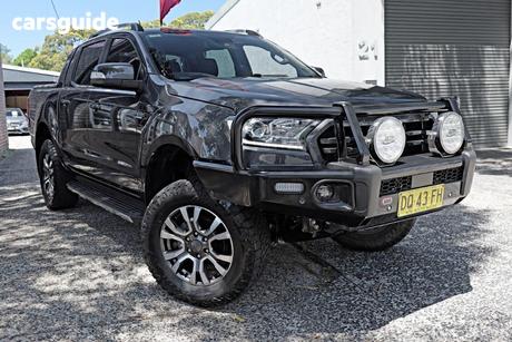 Grey 2019 Ford Ranger Double Cab Pick Up Wildtrak 2.0 (4X4)