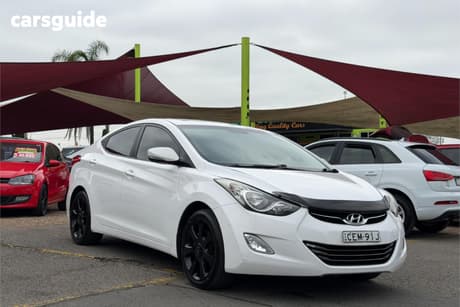 White 2012 Hyundai Elantra Sedan Premium