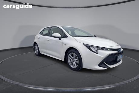 White 2022 Toyota Corolla Hatchback Ascent Sport Hybrid
