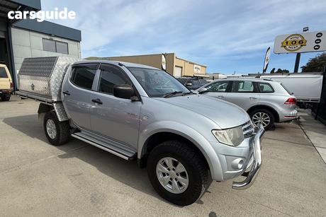 Silver 2014 Mitsubishi Triton Double Cab Utility Glx (4X4)