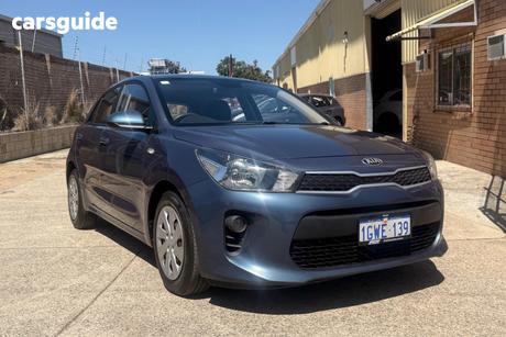 Blue 2019 Kia RIO Hatchback S