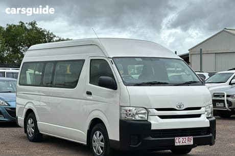 White 2018 Toyota HiAce Bus Commuter