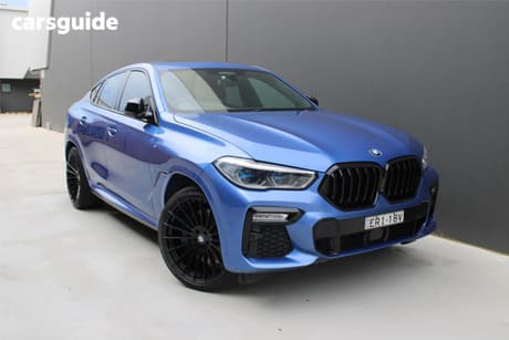 Blue 2020 BMW X6 Coupe M50I
