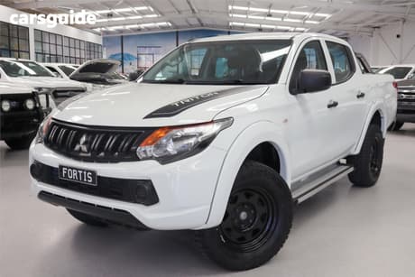 White 2017 Mitsubishi Triton Dual Cab Utility Glx