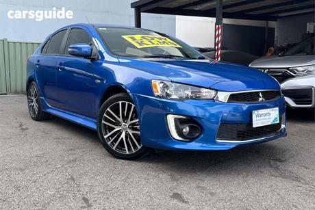 Blue 2015 Mitsubishi Lancer Hatchback Gsr Sportback
