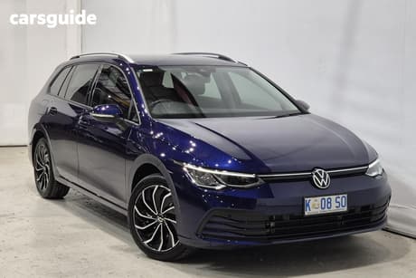 Blue 2022 Volkswagen Golf Wagon 110Tsi Life