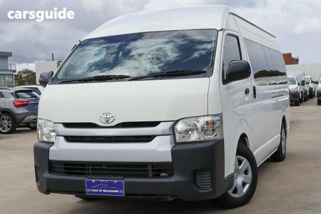 White 2014 Toyota HiAce Bus Commuter