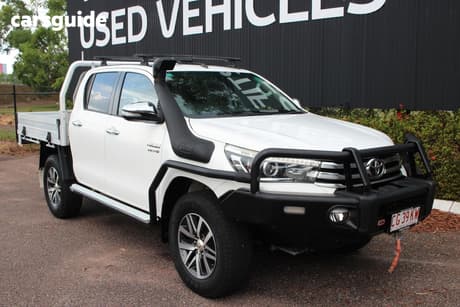 White 2016 Toyota Hilux Dual Cab Utility Sr5 (4X4)